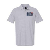 Eat Sleep Hockey Repeat Softstyle Adult Sport Polo