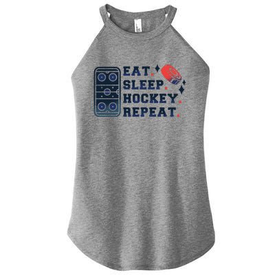 Eat Sleep Hockey Repeat Women’s Perfect Tri Rocker Tank