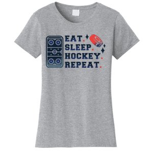 Eat Sleep Hockey Repeat Women's T-Shirt