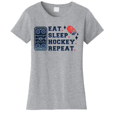 Eat Sleep Hockey Repeat Women's T-Shirt