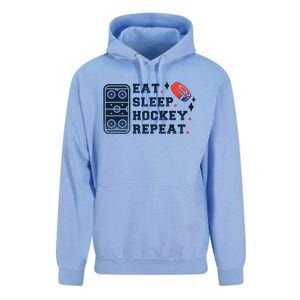 Eat Sleep Hockey Repeat Unisex Surf Hoodie