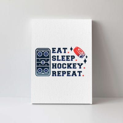 Eat Sleep Hockey Repeat Canvas