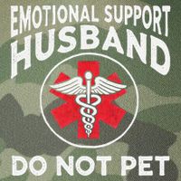 Emotional Support Husband Do Not Pet Legacy Tie Dye Trucker Hat