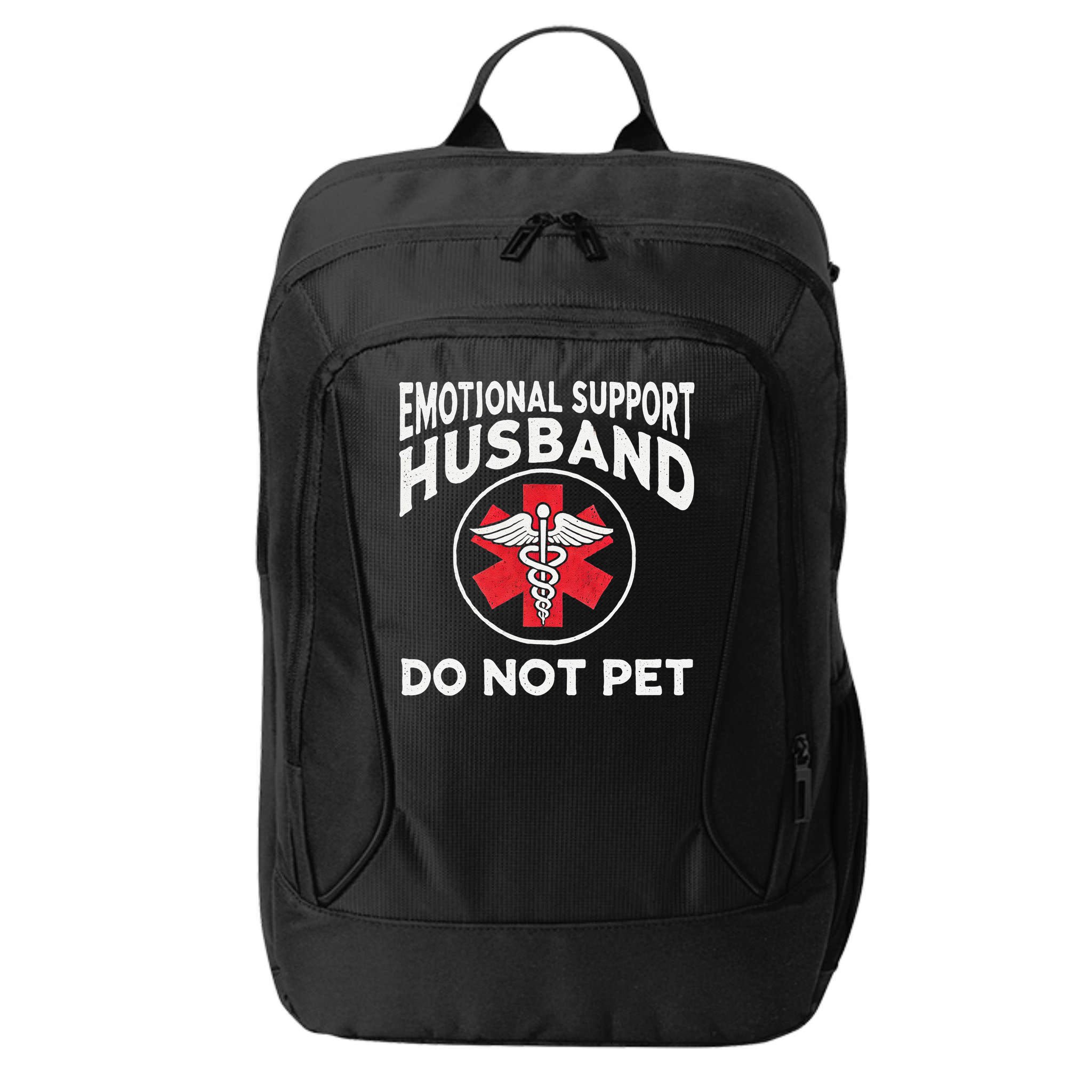 Emotional Support Husband Do Not Pet City Backpack