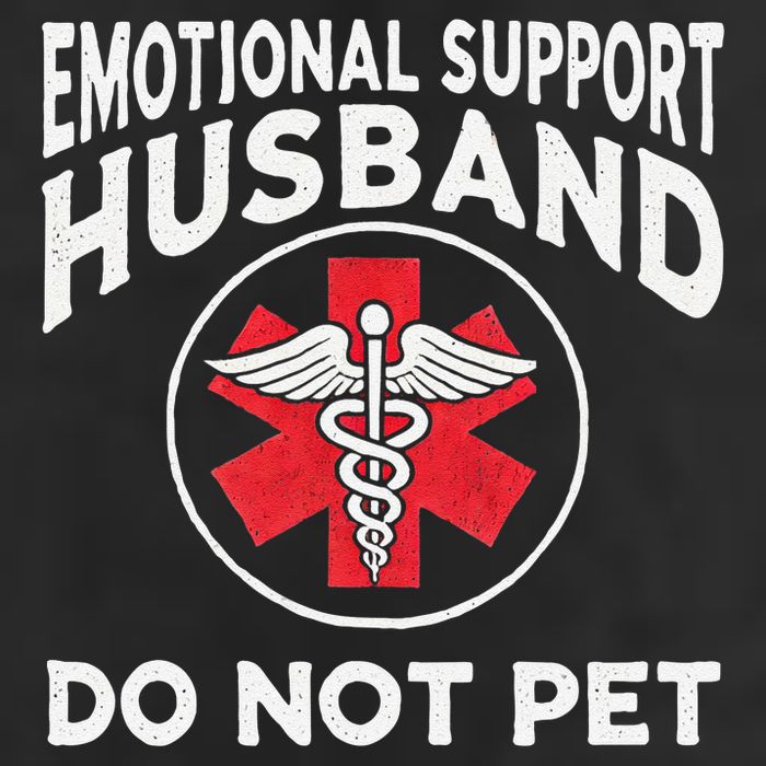 Emotional Support Husband Do Not Pet Microfiber Hand Towel