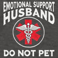 Emotional Support Husband Do Not Pet Vector Backpack