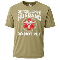 Emotional Support Husband Do Not Pet Cooling Performance Crew T-Shirt