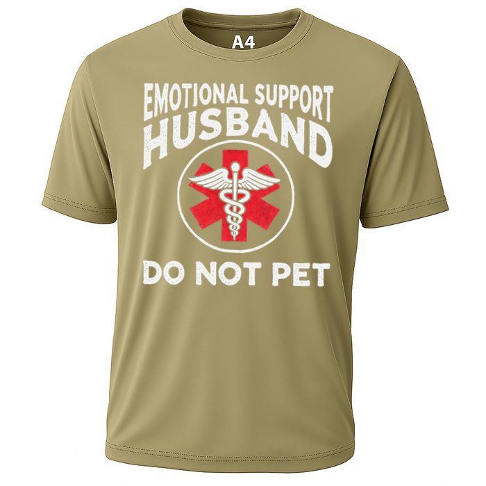 Emotional Support Husband Do Not Pet Cooling Performance Crew T-Shirt