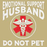 Emotional Support Husband Do Not Pet Cooling Performance Crew T-Shirt