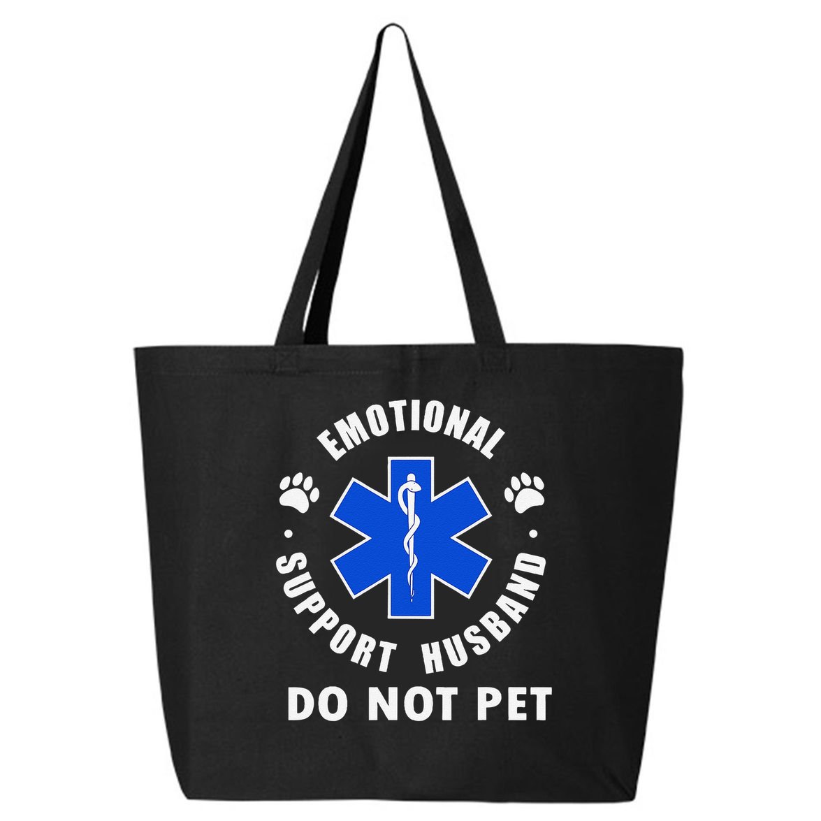 Emotional Support Husband Do Not Pet 25L Jumbo Tote