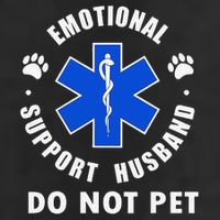 Emotional Support Husband Do Not Pet 25L Jumbo Tote