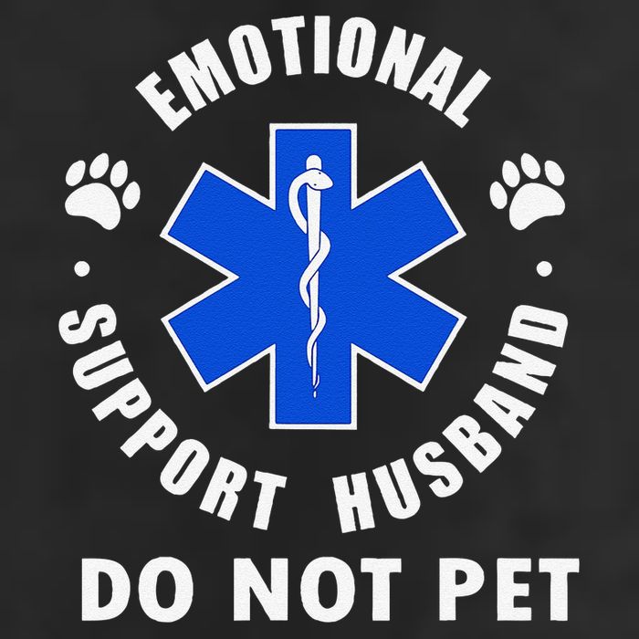 Emotional Support Husband Do Not Pet 25L Jumbo Tote