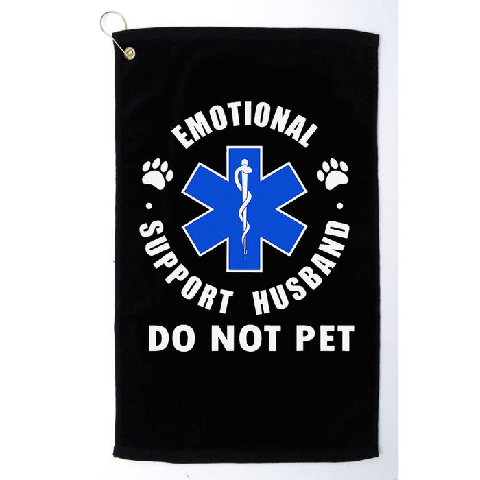 Emotional Support Husband Do Not Pet Golf Towel