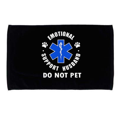 Emotional Support Husband Do Not Pet Microfiber Hand Towel
