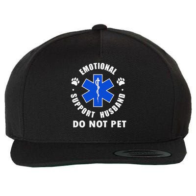 Emotional Support Husband Do Not Pet Wool Snapback Cap