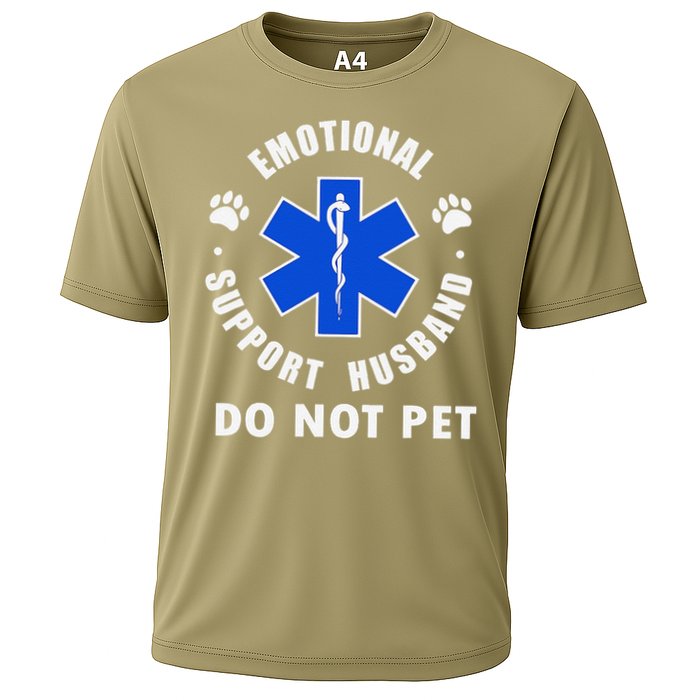 Emotional Support Husband Do Not Pet Cooling Performance Crew T-Shirt