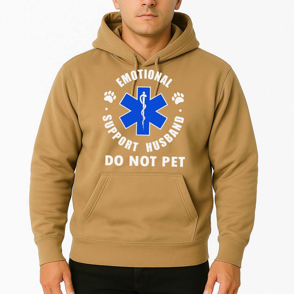 Emotional Support Husband Do Not Pet Hoodie