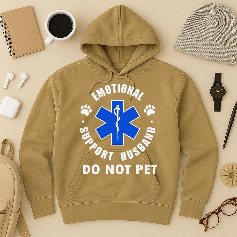 Emotional Support Husband Do Not Pet Hoodie