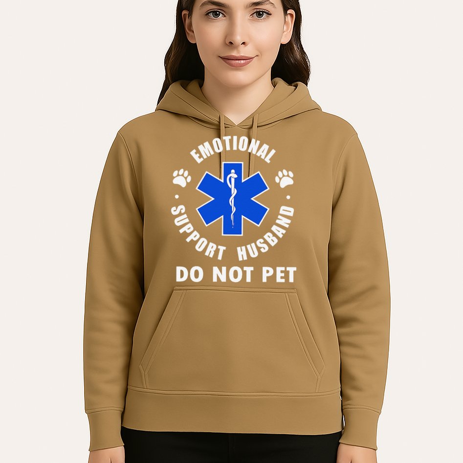 Emotional Support Husband Do Not Pet Hoodie