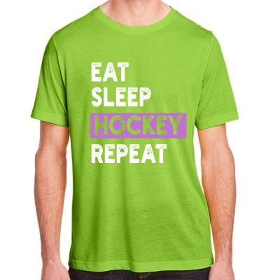 Eat Sleep Hockey Repeagift Hockey Lovers Gift Cute Gift Adult ChromaSoft Performance T-Shirt