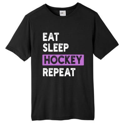 Eat Sleep Hockey Repeagift Hockey Lovers Gift Cute Gift Tall Fusion ChromaSoft Performance T-Shirt