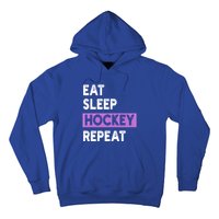 Eat Sleep Hockey Repeagift Hockey Lovers Gift Cute Gift Hoodie