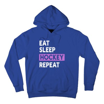 Eat Sleep Hockey Repeagift Hockey Lovers Gift Cute Gift Hoodie