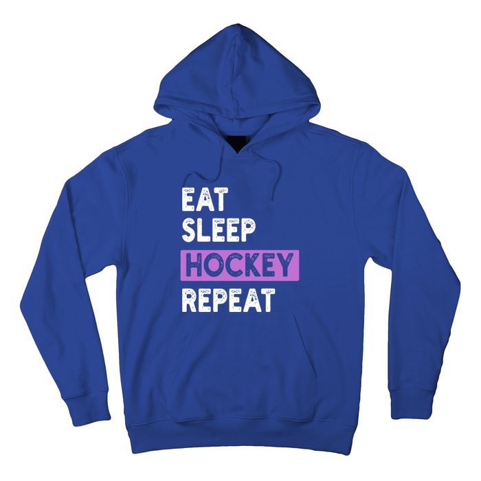 Eat Sleep Hockey Repeagift Hockey Lovers Gift Cute Gift Hoodie