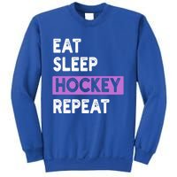 Eat Sleep Hockey Repeagift Hockey Lovers Gift Cute Gift Sweatshirt