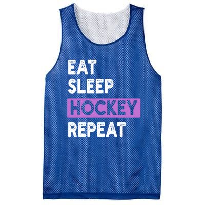 Eat Sleep Hockey Repeagift Hockey Lovers Gift Cute Gift Mesh Reversible Basketball Jersey Tank