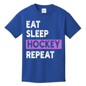 Eat Sleep Hockey Repeagift Hockey Lovers Gift Cute Gift Kids T-Shirt