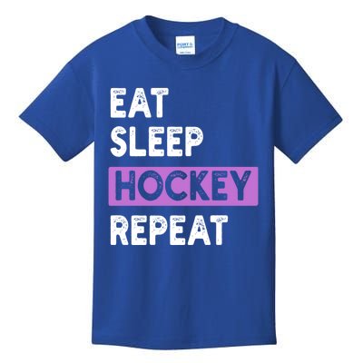 Eat Sleep Hockey Repeagift Hockey Lovers Gift Cute Gift Kids T-Shirt