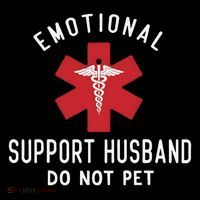 Emotional Support Husband Do Not Pet Funny Sustainable Bucket Hat