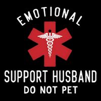 Emotional Support Husband Do Not Pet Funny 7-Panel Snapback Hat