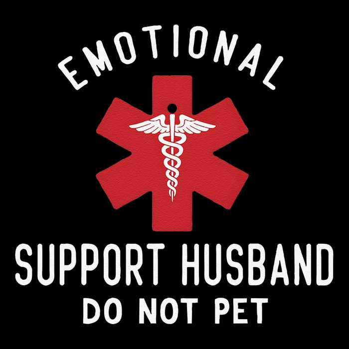 Emotional Support Husband Do Not Pet Funny 7-Panel Snapback Hat
