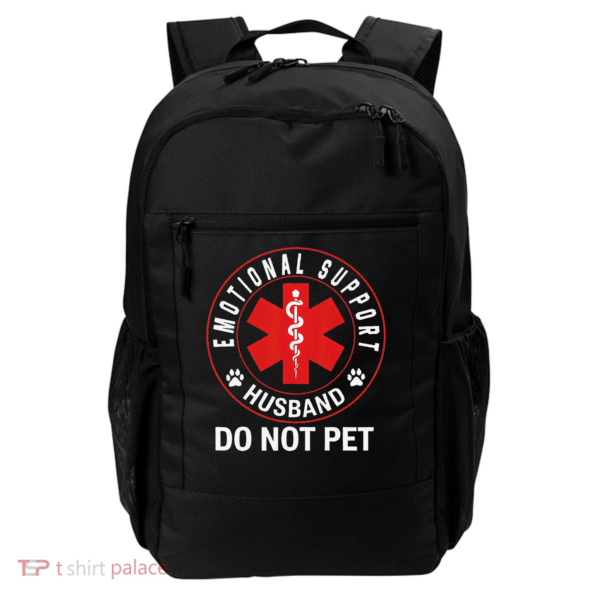 Emotional Support Husband Do Not Pet Backpack