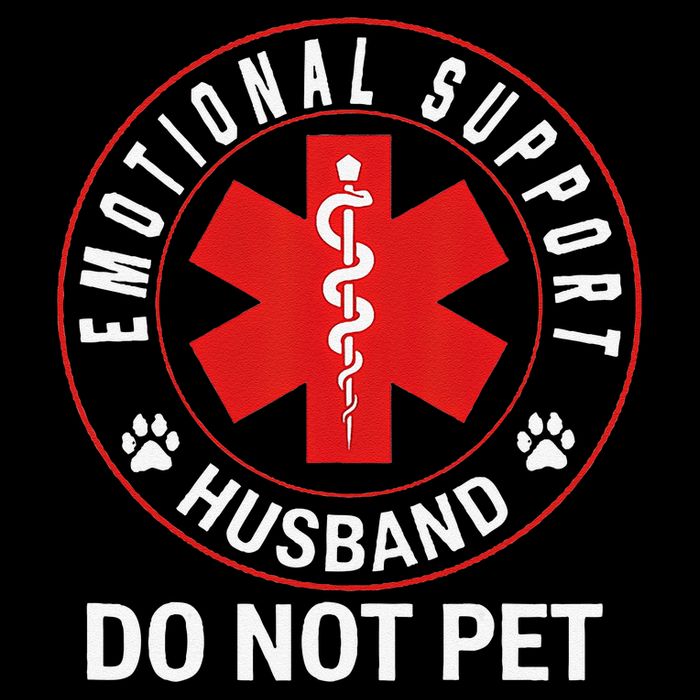 Emotional Support Husband Do Not Pet 16 in Basic Backpack