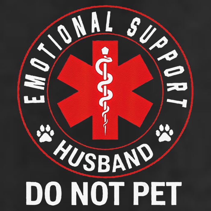 Emotional Support Husband Do Not Pet Golf Towel