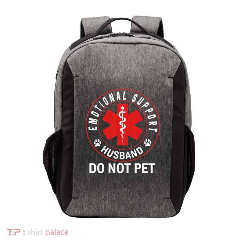 Emotional Support Husband Do Not Pet Vector Backpack
