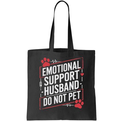 Emotional Support Husband Do Not Pet Women Funny Bag