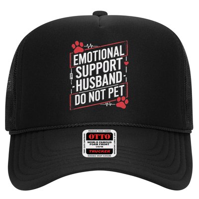 Emotional Support Husband Do Not Pet Women Funny Trucker Hat