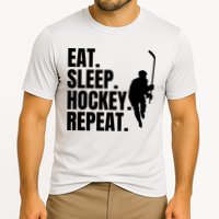 Eat Sleep Hockey Repeat Funny Cooling Performance Crew T-Shirt