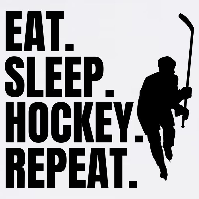 Eat Sleep Hockey Repeat Funny Cooling Performance Crew T-Shirt