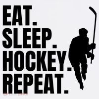 Eat Sleep Hockey Repeat Funny Tall T-Shirt