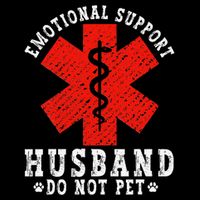 Emotional Support Husband Do Not Pet Sustainable Bucket Hat