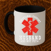 Emotional Support Husband Do Not Pet Mug