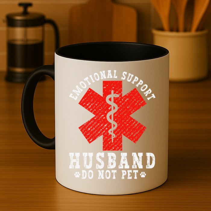 Emotional Support Husband Do Not Pet Mug