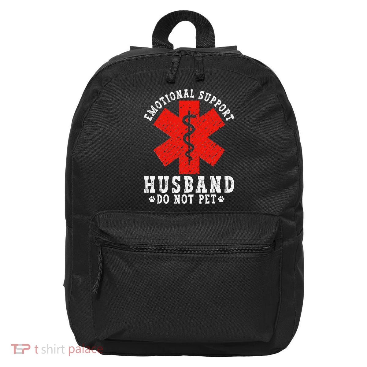 Emotional Support Husband Do Not Pet 16 in Basic Backpack