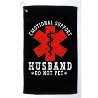 Emotional Support Husband Do Not Pet Golf Towel