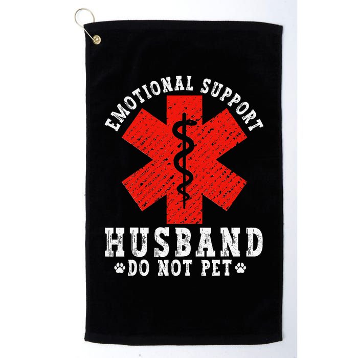 Emotional Support Husband Do Not Pet Golf Towel
